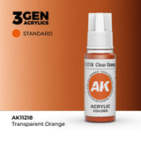 AK Interactive 3G Acrylic Clear Orange 17ml (Special Order)