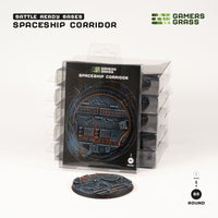 Gamers Grass Battle Ready Bases - Spaceship Corridor - Round 80mm (x1) (Special Order)