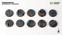 Gamers Grass Battle Ready Bases - Spaceship Corridor - Round 25mm (x10) (Special Order)