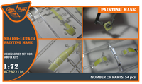 Clear Prop 1/72 Me-410 B-1/U2/U4/R4 painting mask on "yellow kabuki paper" for Airfix kit (Special Order)