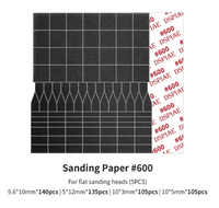 DSPIAE Sanding Paper for Flat Reciprocating Sanding Head #600 Grit (Special Order)