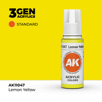 AK Interactive 3G Acrylic Lemon Yellow 17ml (Special Order)