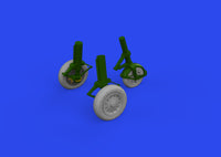 Eduard J-35 Draken wheels Type 2 1/48 Brassin for HASEGAWA (Special Order)