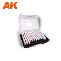AK Interactive 3G Plastic Briefcase 120 Wargame Colors (Special Order)