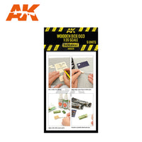 AK Interactive Laser Cut Wooden Box 001 / 1:35, 5 Units (Special Order)