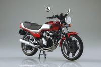 Aoshima 1/12 Diecast Honda CBX400F Candy Alamoana Red/Pearl Shell White (Special Order)