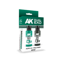 Ak Interactive Galaxy Green & Chaos Green Dual Exo Paint Set (Special Order)