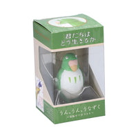Ensky UN-04 Yes Nod Tilting Figure The Parakeet (Green "The Boy and The Heron" (Special Order)