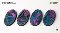 Gamers Grass Battle Ready Bases - Alien Infestation - Oval 60mm (x4) (Special Order)