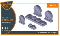 Clear Prop 1/48, F-35A Wheel Set (Special Order)
