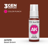 AK Interactive Beast Brown COLOR PUNCH 17 ml (Special Order)