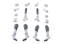 Aoshima KEMOPLA #KO-02RGW Arm & Leg Parts Set 01 [Gray Wolf Color] (Special Order)