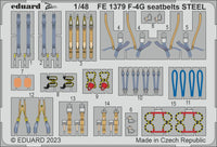 Eduard 1/48 F-4G seatbelts STEEL [Zoom set], for MENG (Special Order)