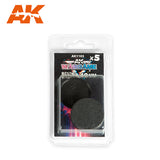 AK Interactive Plastic Wargame Bases. Round Base 40mm (5 Units) (Special Order)