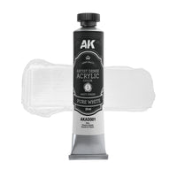 AK Interactive Artist Dense Acrylic Color Pure White (Special Order)