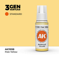 AK Interactive 3G Acrylic Pale Yellow 17ml (Special Order)