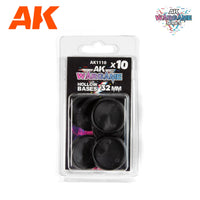 AK Interactive Plastic Wargame Bases. Hollow Base 32mm (10 Units) (Special Order)