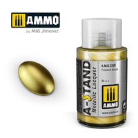 Ammo Mig A-Stand Lacquer Paint 30ml - Polished Brass (Special Order)