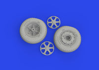 Eduard FM-1 wheels 1/48 Brassin for TAMIYA (Special Order)