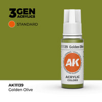 AK Interactive 3G Acrylic Golden Olive 17ml (Special Order)