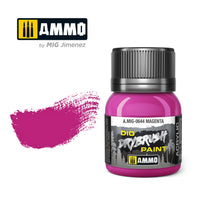 Ammo Mig Dio Drybrush Acrylic Paint 40ml - Magenta (Special Order)