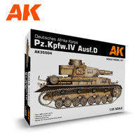 AK Interactive 1/35 PZ.KPFW.IV Ausf.D Deutsche Afrika Korps Plastic Model Kit (Special Order)