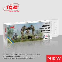 ICM Acrylic Paint Set for AFU Pixel Camouflage Uniform (Special Order)