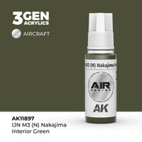 AK Interactive 3G Air - IJN M3 (N) Nakajima Interior Green (Special Order)