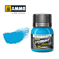Ammo Mig Dio Drybrush Acrylic Paint 40ml - Saphire Blue (Special Order)