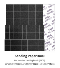 DSPIAE Sanding Paper for Arc Reciprocating Sanding Head #800 Grit (Special Order)