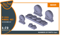 Clear Prop 1/72 F-35A wheel set (Special Order)