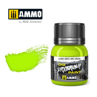 Ammo Mig Dio Drybrush Acrylic Paint 40ml - Lime Green (Special Order)