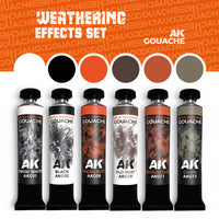 AK Interactive Gouaches Weathering Effects Set (Special Order)
