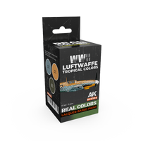 AK Interactive Real Colors WWII Luftwaffe Tropical Colors Set (Set of 3) (Special Order)