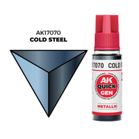 AK Interactive Quick Gen - Cold Steel 18 ml (Special Order)