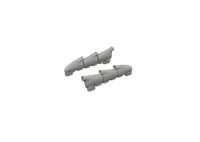 Eduard 1/48 Hurricane Mk.II exhaust rounded PRINT [R48], for ARMA HOBBY (Special Order)
