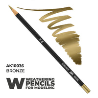 AK Interactive Weathering Pencil - Bronze (Box - 5 Units) (Special Order)