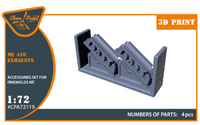 Clear Prop 1/72, Me-410 B-1/U2/U4/R4 exhausts for Finemolds kits (Special Order)