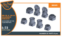 Clear Prop 1/72 UH-2C/HH-2D SEASPRITE resin exhaust for CP kit CP72017/CP72018 (Special Order)