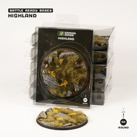 Gamers Grass Battle Ready Bases - Highland - Round 90mm (x1) (Special Order)