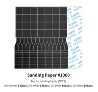 DSPIAE Sanding Paper for Flat Reciprocating Sanding Head #1000 Grit (Special Order)