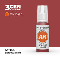 AK Interactive 3G Acrylic Bordeaux Red 17ml (Special Order)