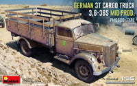 MiniArt 1/35 German 3T Cargo Truck 3,6-36S Mid Prod. PMQ600-Type (Special Order)