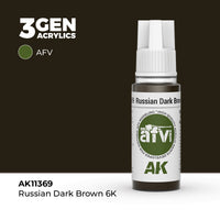 AK Interactive 3G Russian Dark Brown 6K (Special Order)