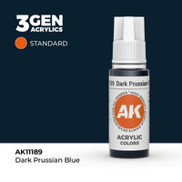 AK Interactive 3G Acrylic Dark Prussian Blue 17ml (Special Order)