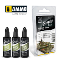 Ammo Mig Acrylic Shader Set - Russian Green (Special Order)