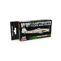 AK Interactive Real Colors WWII Luftwaffe Late War Colors Set (Set of 6) (Special Order)