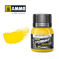 Ammo Mig Dio Drybrush Acrylic Paint 40ml - Sunny Yellow (Special Order)