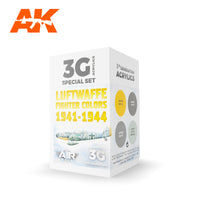 AK Interactive 3G Air - WWII Luftwaffe Fighter Colors 1941-1944 SET (Special Order)