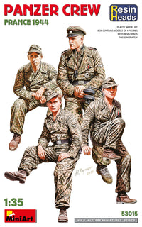 MiniArt 1/35 Panzer Crew. France 1944. Resin Heads (Special Order)